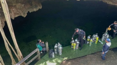 Hallan muerto al buzo argentino desaparecido en un cenote de México
