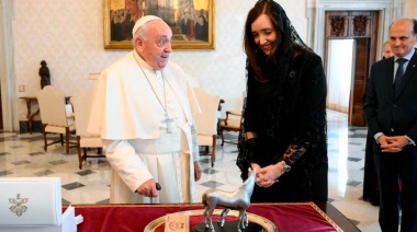 La vicepresidenta Victoria Villarruel se reunió con el Papa