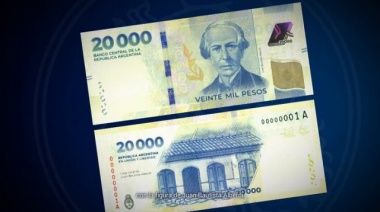 Las medidas de seguridad del nuevo billete de $20.000, que se pone en circulación este jueves