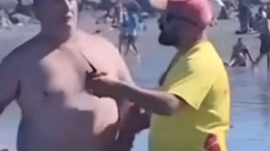 Conflicto en Playa Unión: un guardavidas insultó a un bañista y desató una pelea