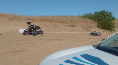 Un motociclista perdió la vida tras chocar con un cuatri en los médanos de Villa Gesell