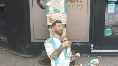 Inconcebible: vandalizaron una estatua de Lionel Messi en Mar del Plata