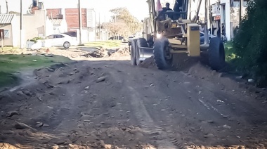 Entoscado y repaso en Barrio Norte y en el Federal 6 de Quequén