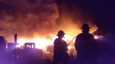 Se incendio el predio de Transito, el 70% de los vehículos se vieron afectados por las llamas