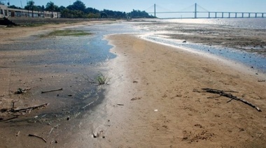 Preocupante baja del Rio Parana
