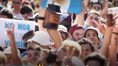 El Frente de Todos realiza un acto en plaza de mayo por el día de la Militancia