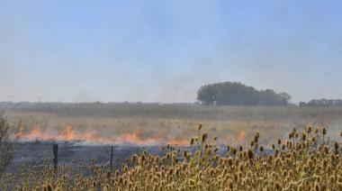 Treinta dotaciones de bomberos trabajan para sofocar el incendio en Ezeiza