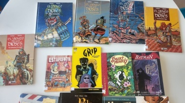 Colección de historietas en el Centro Cultural de Necochea