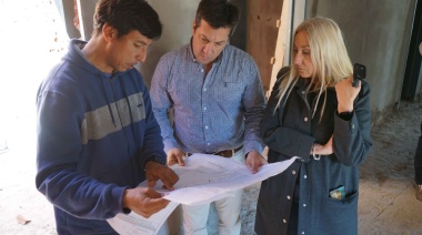 El Intendente recorrió la obra del nuevo Centro de Salud de la Villa balnearia