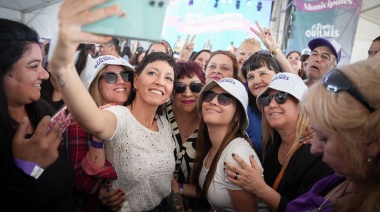 Mayra Mendoza anunció bono, canasta y aumento para los municipales de Quilmes