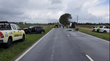 Fuerte accidente en la Ruta 88, con tres vehículos implicados