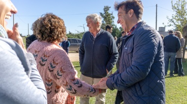 La comunidad de Claraz celebró el gas natural: "Estar inaugurando esto es histórico"