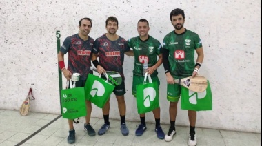 La dupla local ganó la primera fecha de la categoría Elite del torneo provincial de Pelota