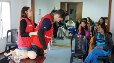 Personal de Barrio Cultura se capacitó en Primeros Auxilios junto a la Cruz Roja