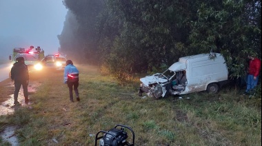 Un impactante choque en la Ruta 228 terminó con tres personas heridas