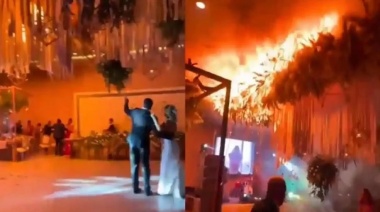 Se incendió un salón en pleno casamiento y hay más de 100 muertos