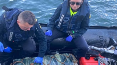 Encontraron 200 kilos de cocaína en un buque que salió de Queqén