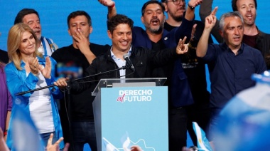 Kicillof: "Emociona tener este respaldo del pueblo de la provincia"