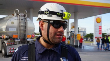 Realizaron simulacro de incendio en una estación de servicio local
