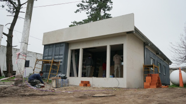 La remodelación y ampliación de la Comisaría de Quequén se encuentra en etapa de finalización de obra
