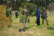Nueva jornada de plantación en el Parque Miguel Lillo