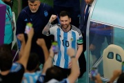 Los necochenses que Messi eligió para festejar el triunfo contra México