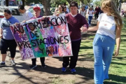 Movilización en Necochea por la Ley de Emergencia en Discapacidad