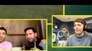Lionel Messi debutó como comentarista en un stream junto a Davo y la Cobra
