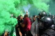 Se vivieron momentos de tensión en la protesta de ATE contra los despidos