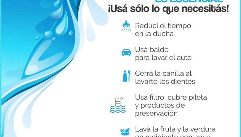 La Municipalidad de Balcarce realiza una campaña de concientizacion sobre le uso racional del agua