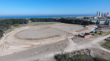 Desde el aire, el sueño de la Pista de Atletismo Municipal parece tomar vuelo