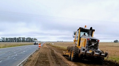 Retoman la repavimentación de la Ruta 3 entre Tres Arroyos y Gonzales Chaves