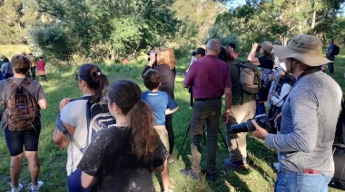 Un numeroso grupo acompañó al COA en otra aventura de avistaje de aves