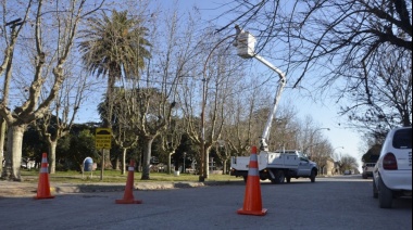 Juan N. Fernández avanza en la renovación de luminarias LED