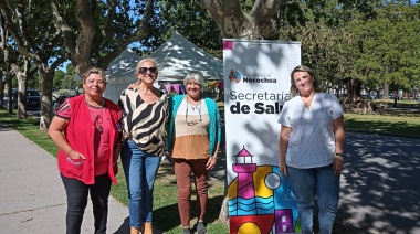 Se aplicaron 54 dosis de Triple Viral y contra la Polio en la Plaza Dardo Rocha