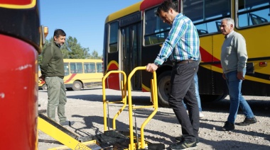 Los micros urbanos incorporan rampas inclusivas a alguna de sus unidades