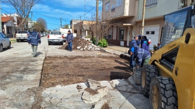 El municipio avanza en varios frentes de obra: cloaca y agua, bacheo y cordón cuneta