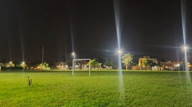 Otro espacio verde de la ciudad cuenta con nueva iluminación Led