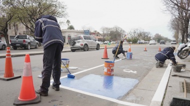 Señalizan sector para personas con discapacidad en Avenida 59