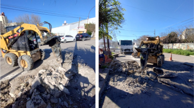 El área de Infraestructura centra sus labores en el bacheo, los reductores y cordones cuneta