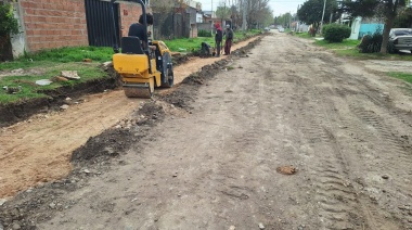 El plan municipal de cordones cuneta avanza a buen ritmo en Barrio Norte