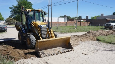 El municipio concreta una nueva obra de extensión de cloacas en calle 36