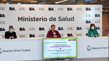 La Ciudad habilitó a personas gestantes la inscripción para vacunarse