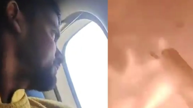 Los escalofriantes videos que registran el accidente aéreo desde adentro