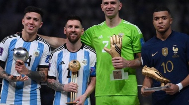 Los jugadores de la Selección Argentina monopolizaron la gala de premiación