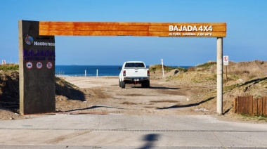 Finalizó la construcción de los nuevos pórticos para las bajadas de vehículos 4x4