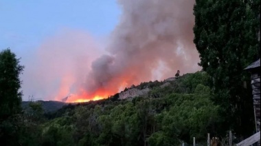 El fuego ya quemó unas 600 hectáreas en el Parque Nacional Los Alerces