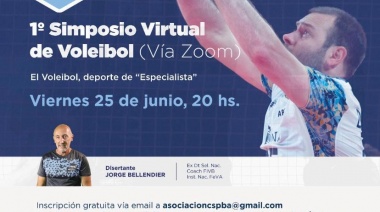 Este viernes inicia un simposio de vóley que tendrá como disertante a Jorge Bellendier