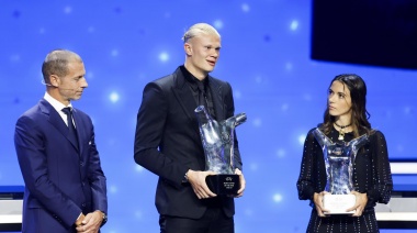 Haaland se quedó con el premio a mejor jugador de Europa