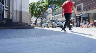 El municipio construyó rampas accesibles como muestra de la remodelación del microcentro